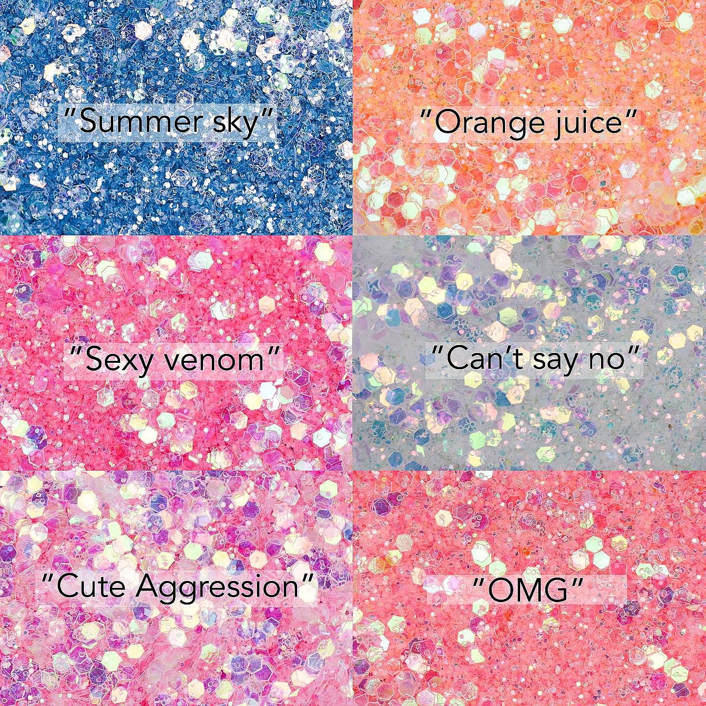 Signature glitter mix collection - 11 glitters