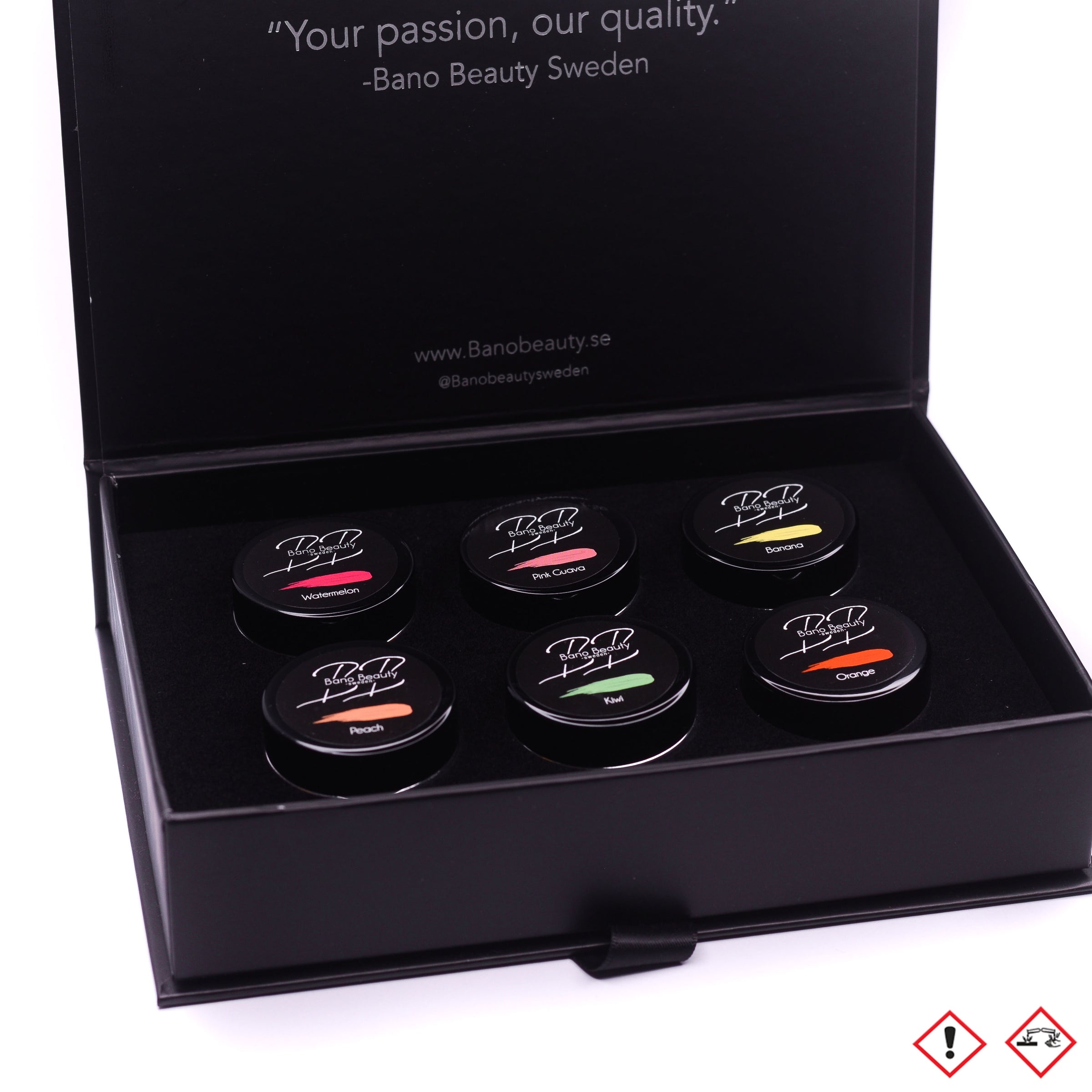Bano Beauty Sweden Summer Collection - 6 farver + æske
