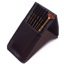 Luxury nail brush set 7 pcs + case