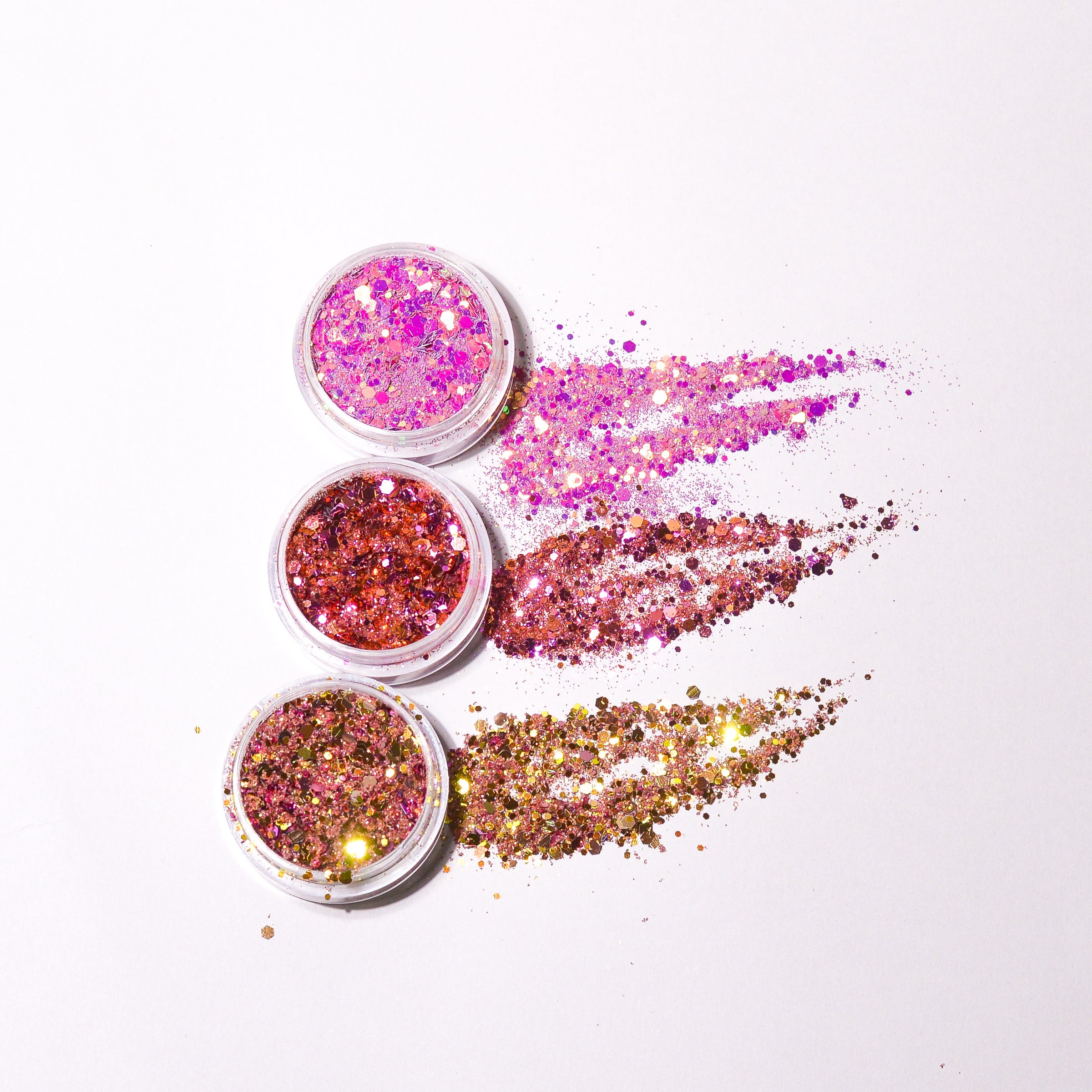 Princess glitter mix collection - 7 pcs