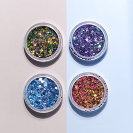 Princess glitter mix collection - 7 pcs