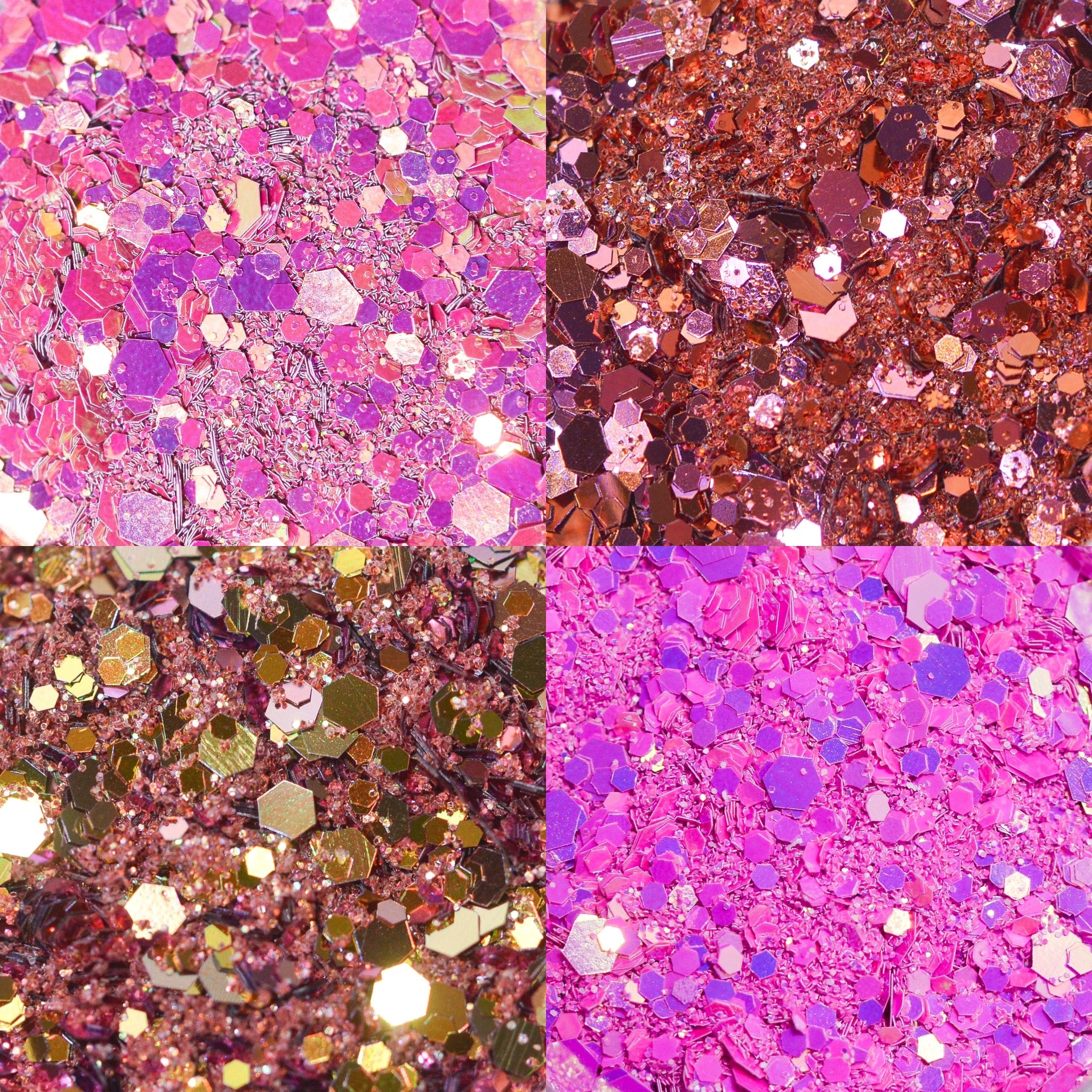 Princess glitter mix collection - 7 pcs