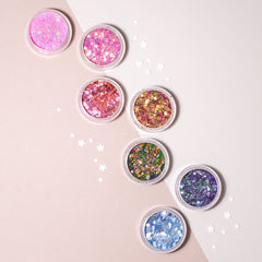 Princess glitter mix collection - 7 pcs