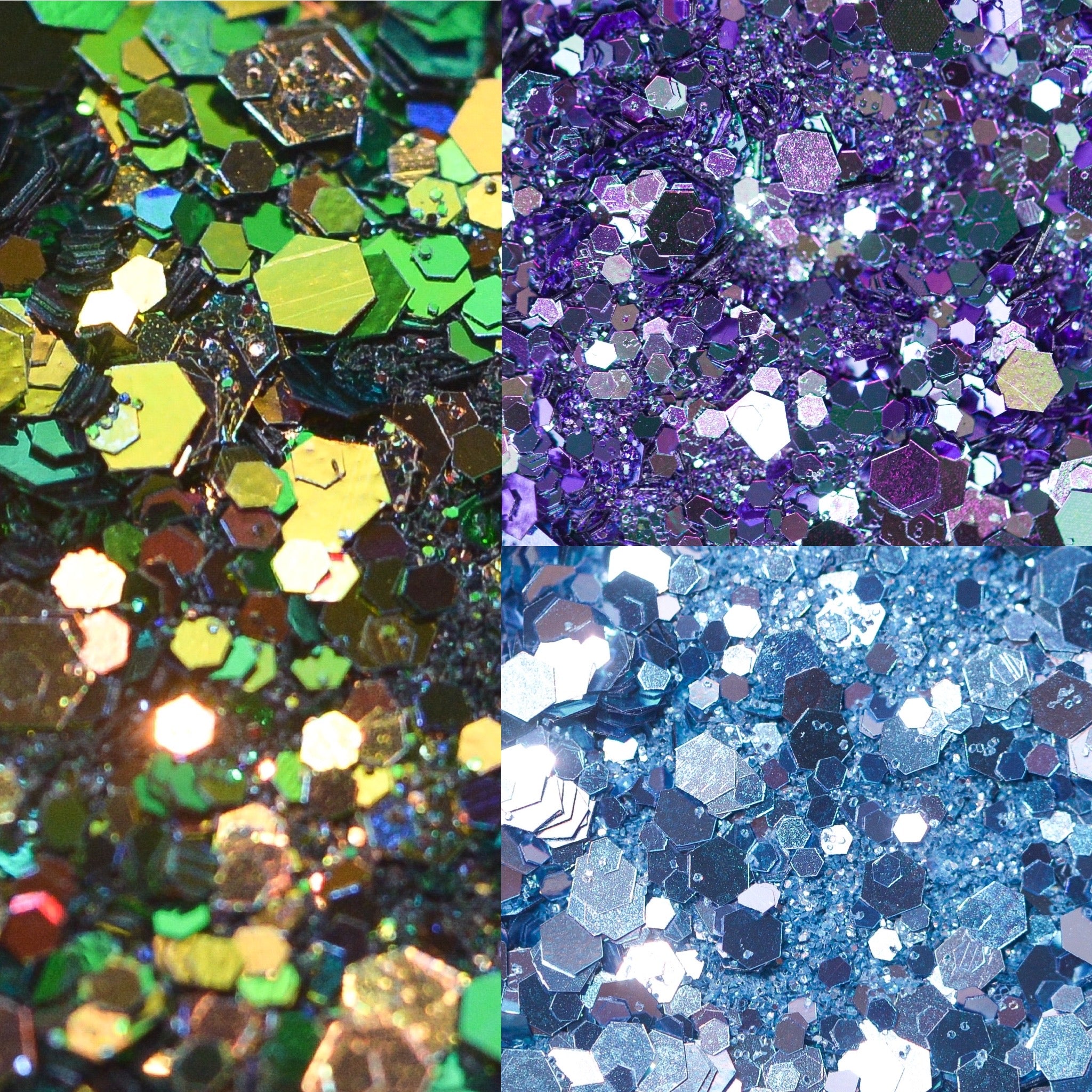 Princess glitter mix collection - 7 pcs