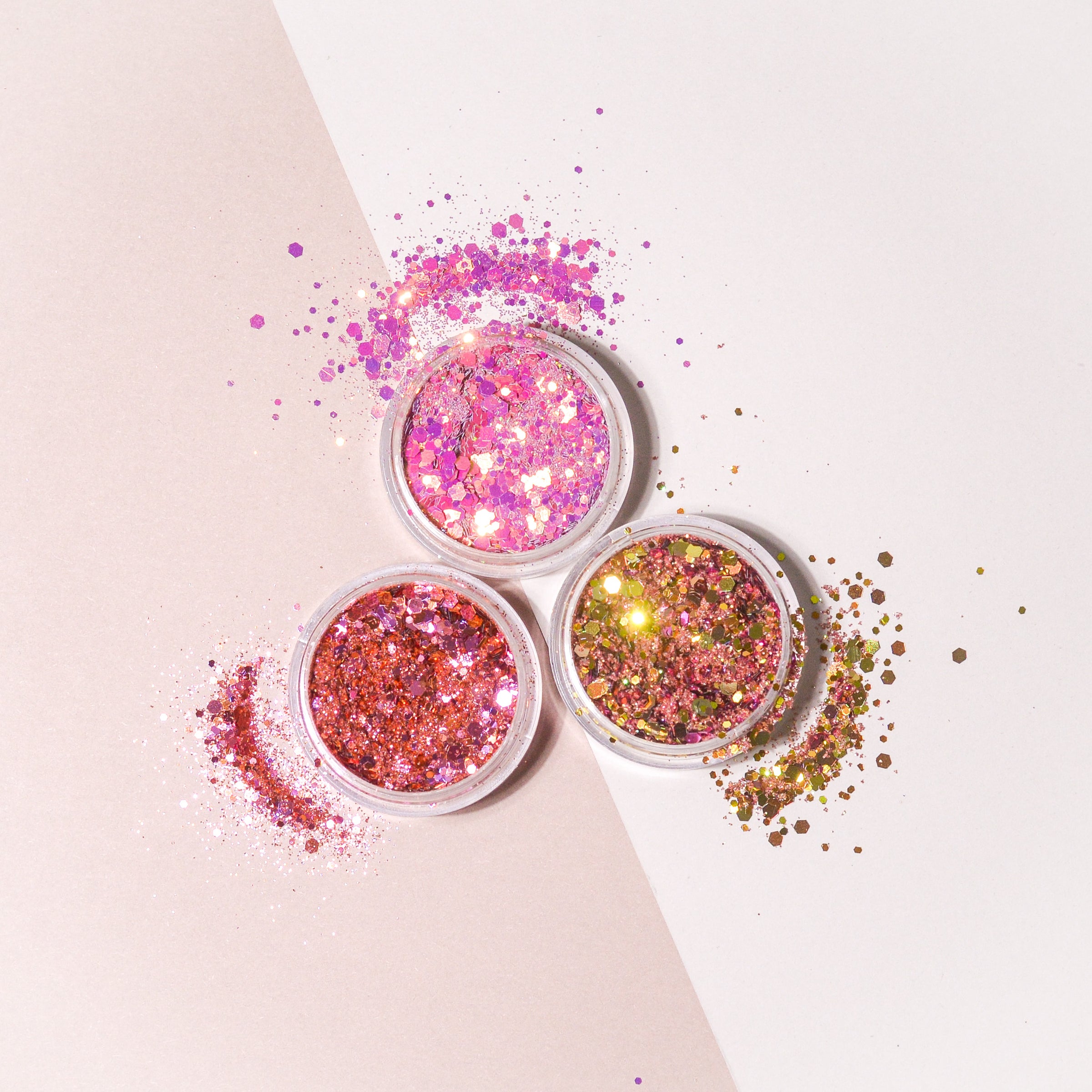 Princess glitter mix collection - 7 pcs
