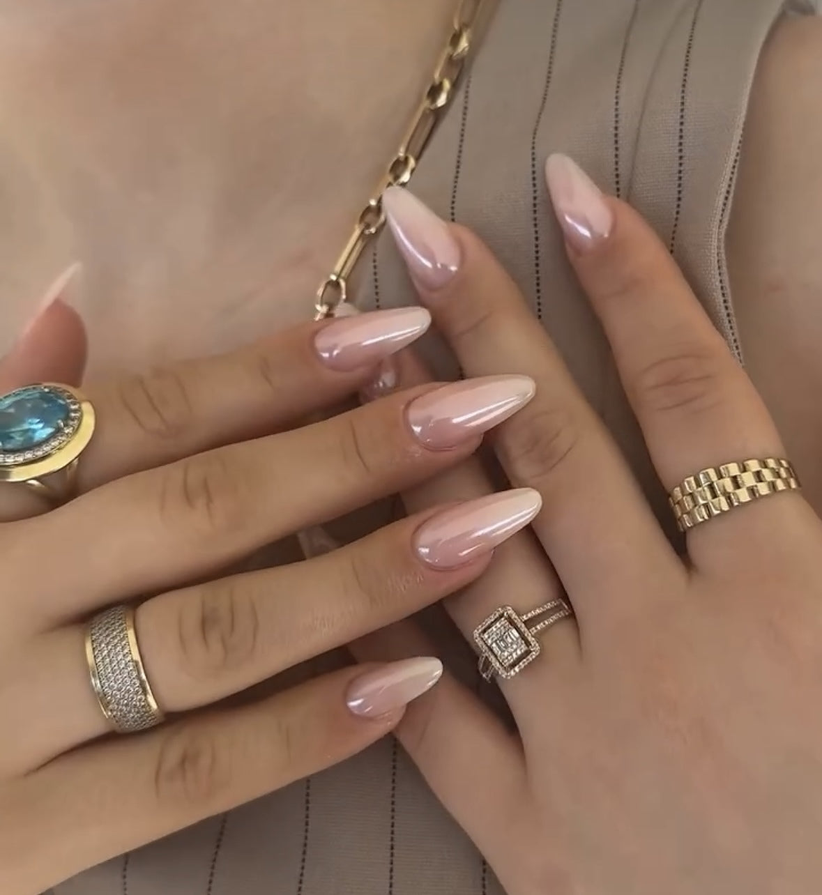 Glazed donut pearl chrome
