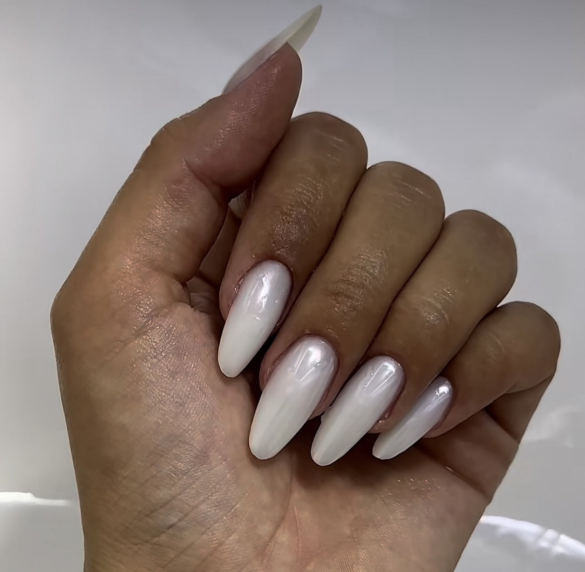 Glazed donut pearl chrome