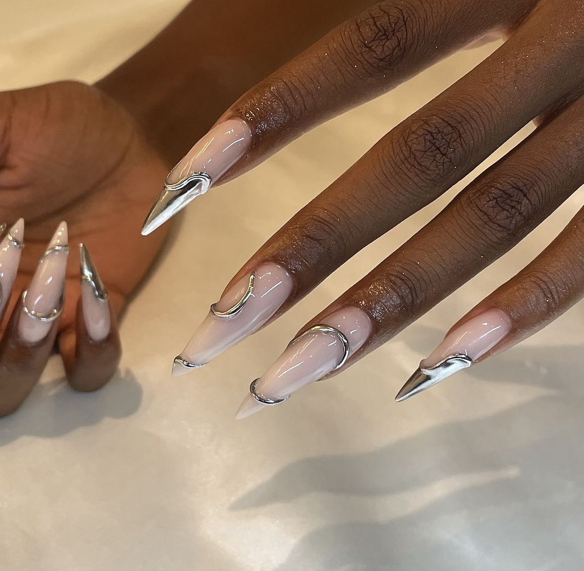Silver mirror chrome
