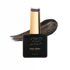 Flash glitter gel polish - Black