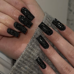Flash glitter gel polish - Black