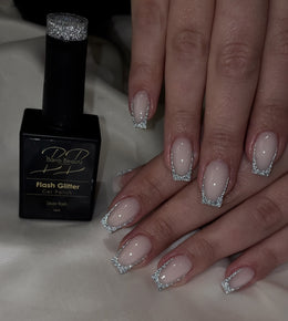 Flash glitter gel polish - Silver