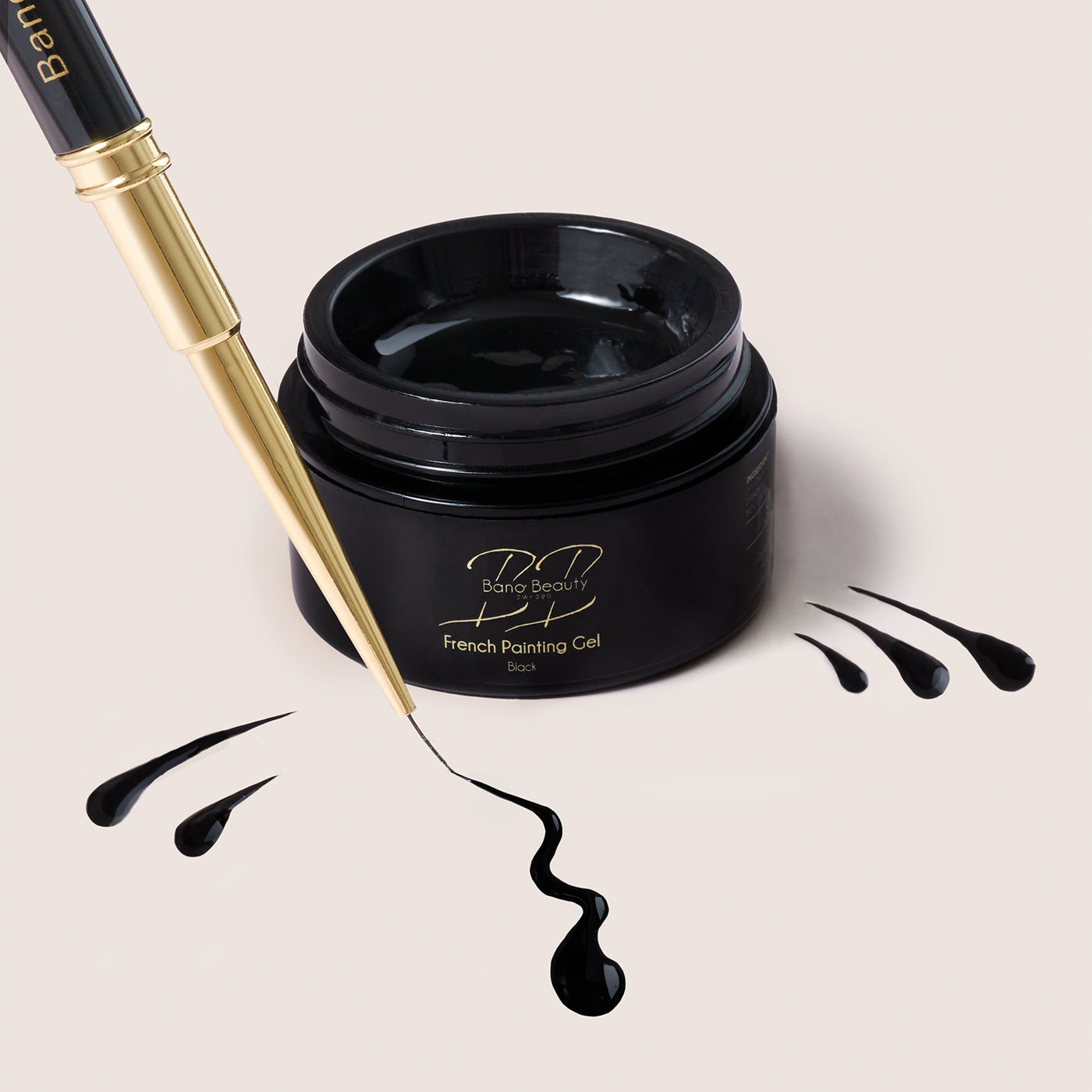 French painting gel - Black 15ml