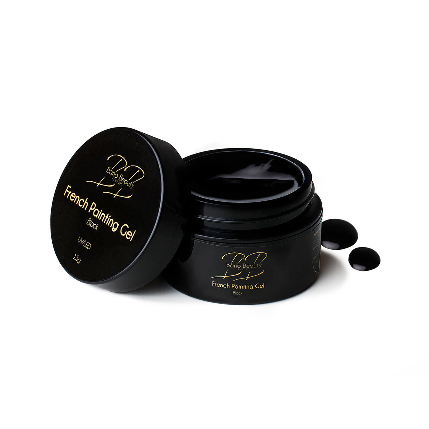 French painting gel - Black 15ml