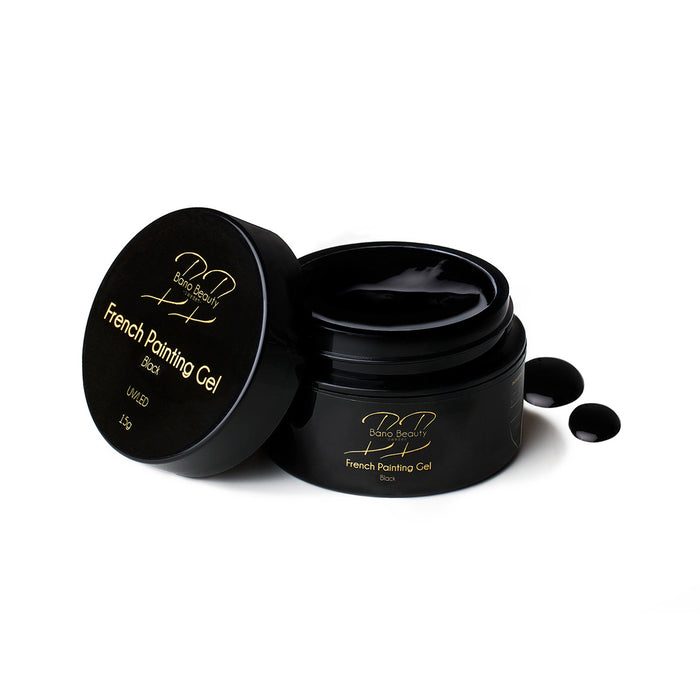 French painting gel - Black 15ml