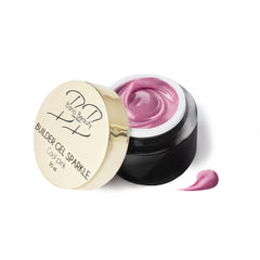 Builder gel sparkle: Cool pink