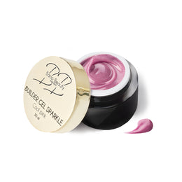 Builder gel sparkle: Cool pink